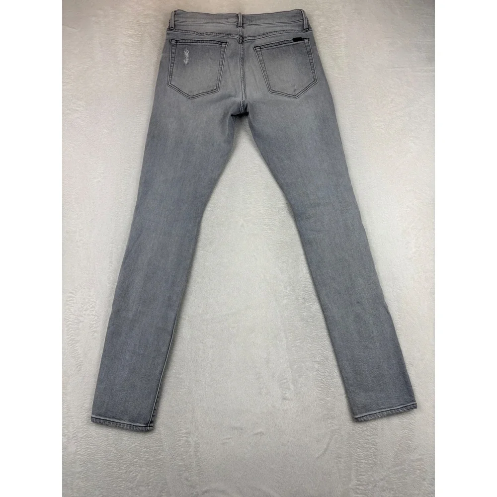 Joes Mens 31x34 Jeans Brixton Slim Straight Distressed Grungy Grey Denim